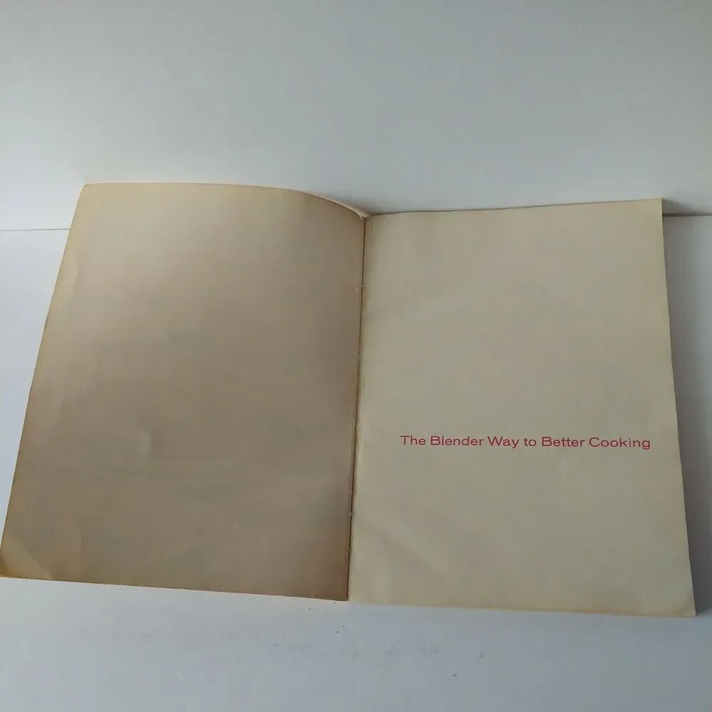 Blender Way To‎ Better Cooking Cookbook - Vtg 1960s Illustrated / ephemera